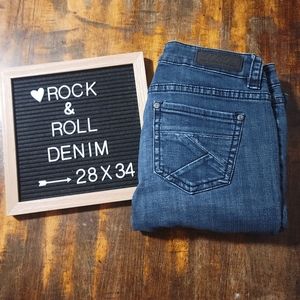Rock & Roll Cowgirl Low Rise Trouser Flare Jean, Women's 28x34